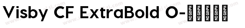 Visby CF ExtraBold O字体转换